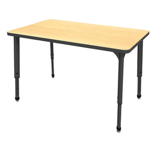 Apex Adjustable Height Collaborative Student Table, 36" x 54" Rectangle