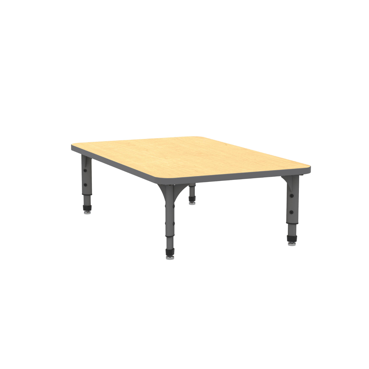 Marco Adjustable Height Floor Activity Table, 30" x 48" Rectangle