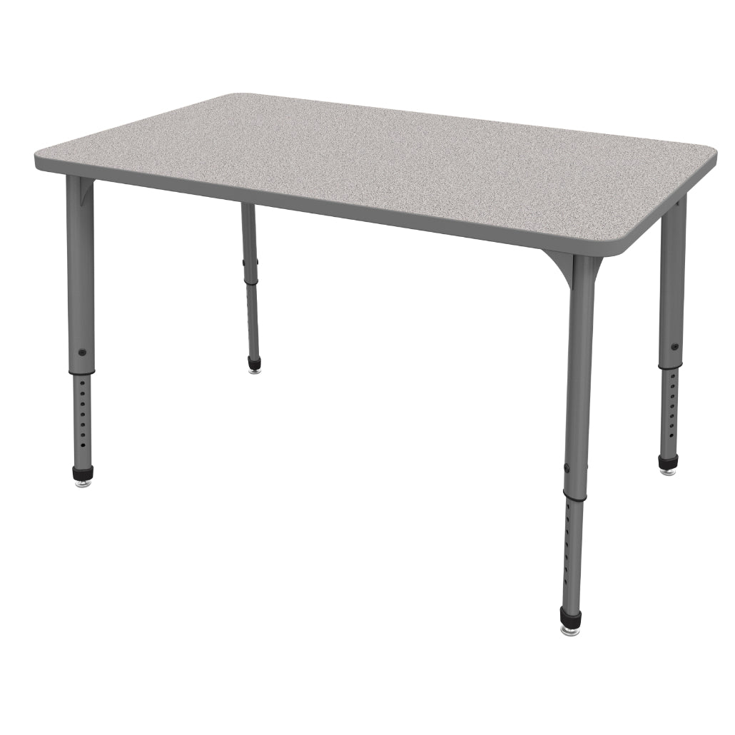 Apex Adjustable Height Collaborative Student Table, 36" x 54" Rectangle