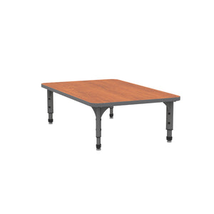 Adjustable Height Floor Activity Table, 30" x 48" Rectangle