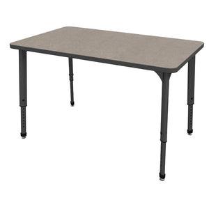 Apex Adjustable Height Collaborative Student Table, 30" x 48" Rectangle