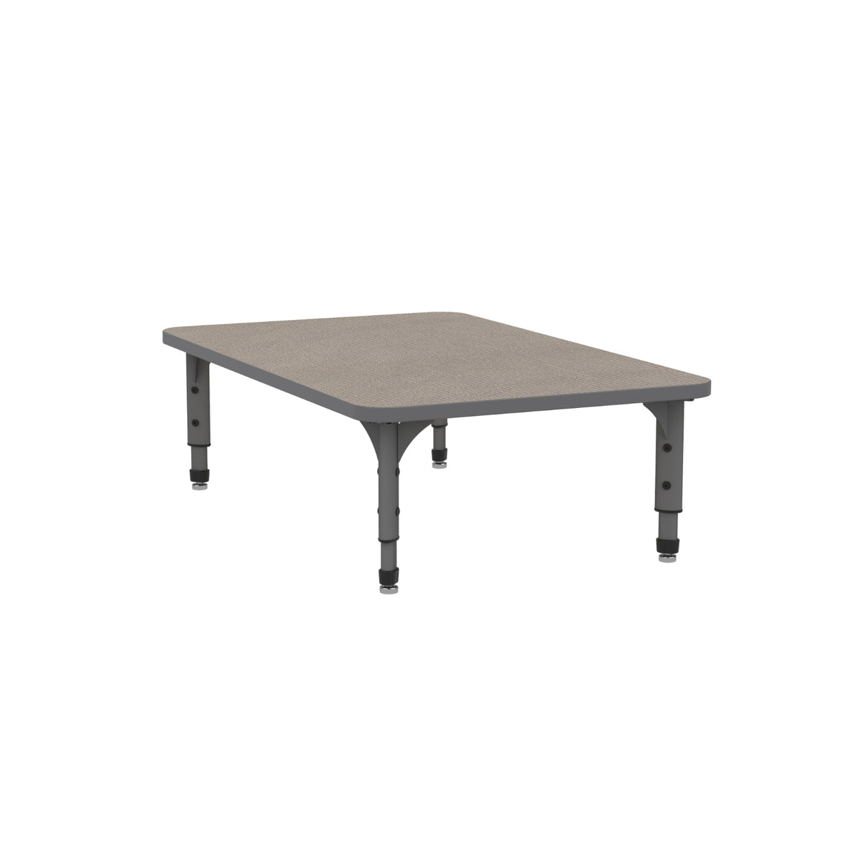 Marco Adjustable Height Floor Activity Table, 30" x 48" Rectangle