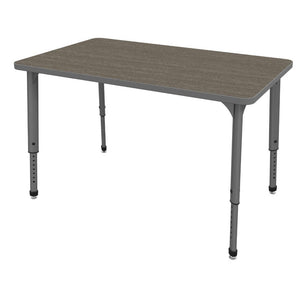 Apex Adjustable Height Collaborative Student Table, 36" x 54" Rectangle