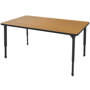 Apex Adjustable Height Collaborative Student Table, 30" x 60" Rectangle