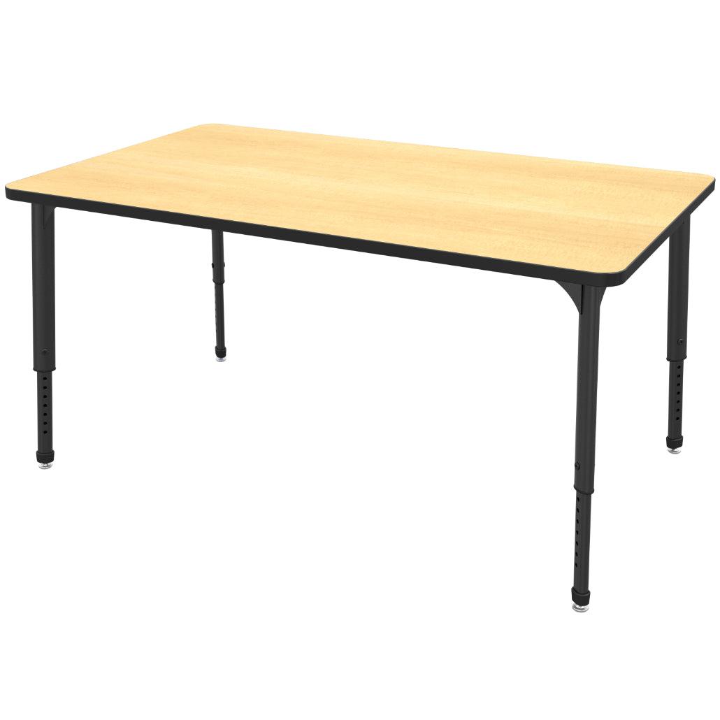 Apex Adjustable Height Collaborative Student Table, 30" x 60" Rectangle