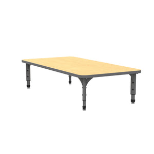 Adjustable Height Floor Activity Table, 30" x 60" Rectangle