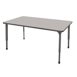 Marco Apex Adjustable Height Collaborative Student Table, 30" x 60" Rectangle