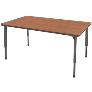 Marco Apex Adjustable Height Collaborative Student Table, 30" x 60" Rectangle