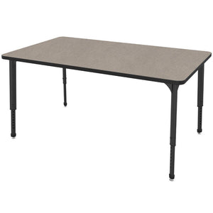 Marco Apex Adjustable Height Collaborative Student Table, 30" x 60" Rectangle