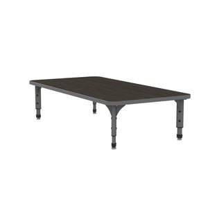 Adjustable Height Floor Activity Table, 30" x 60" Rectangle