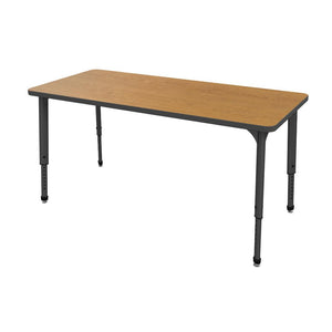 Marco Apex Adjustable Height Collaborative Student Table, 30" x 72" Rectangle