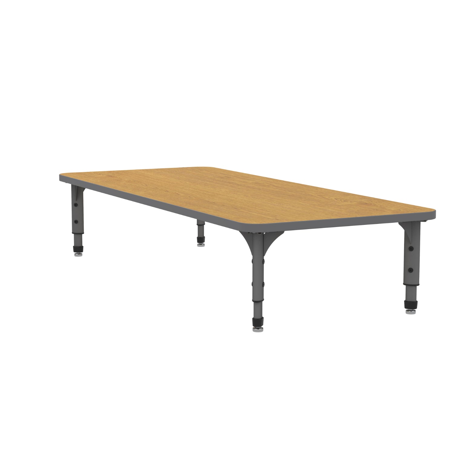 Adjustable Height Floor Activity Table, 30" x 72" Rectangle