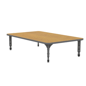 Adjustable Height Floor Activity Table, 36" x 60" Rectangle