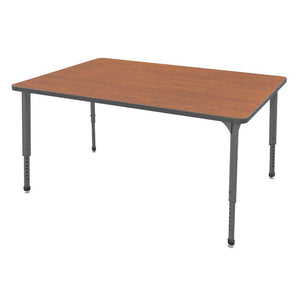 Apex Adjustable Height Collaborative Student Table, 36" x 60" Rectangle