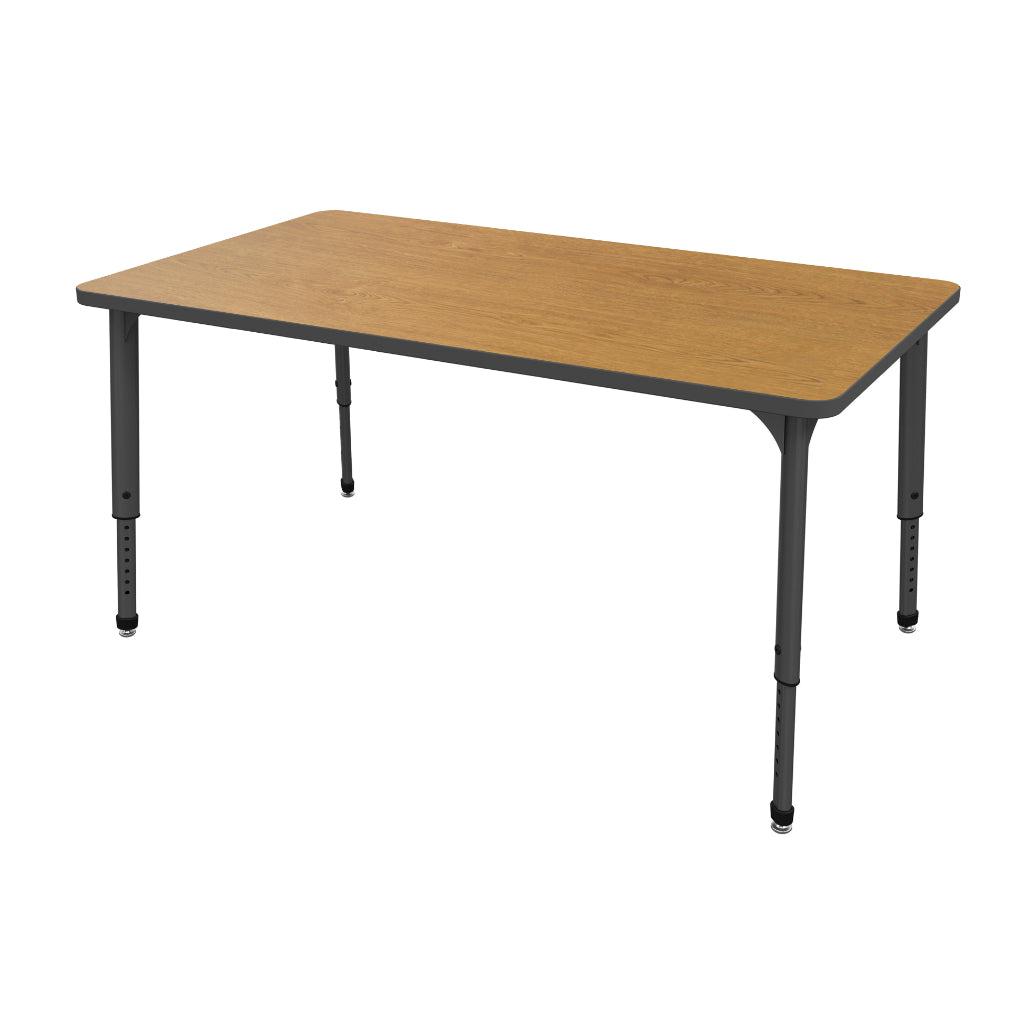 Apex Adjustable Height Collaborative Student Table, 36" x 72" Rectangle