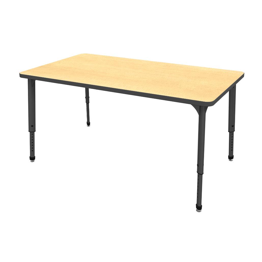 Apex Adjustable Height Collaborative Student Table, 36" x 72" Rectangle