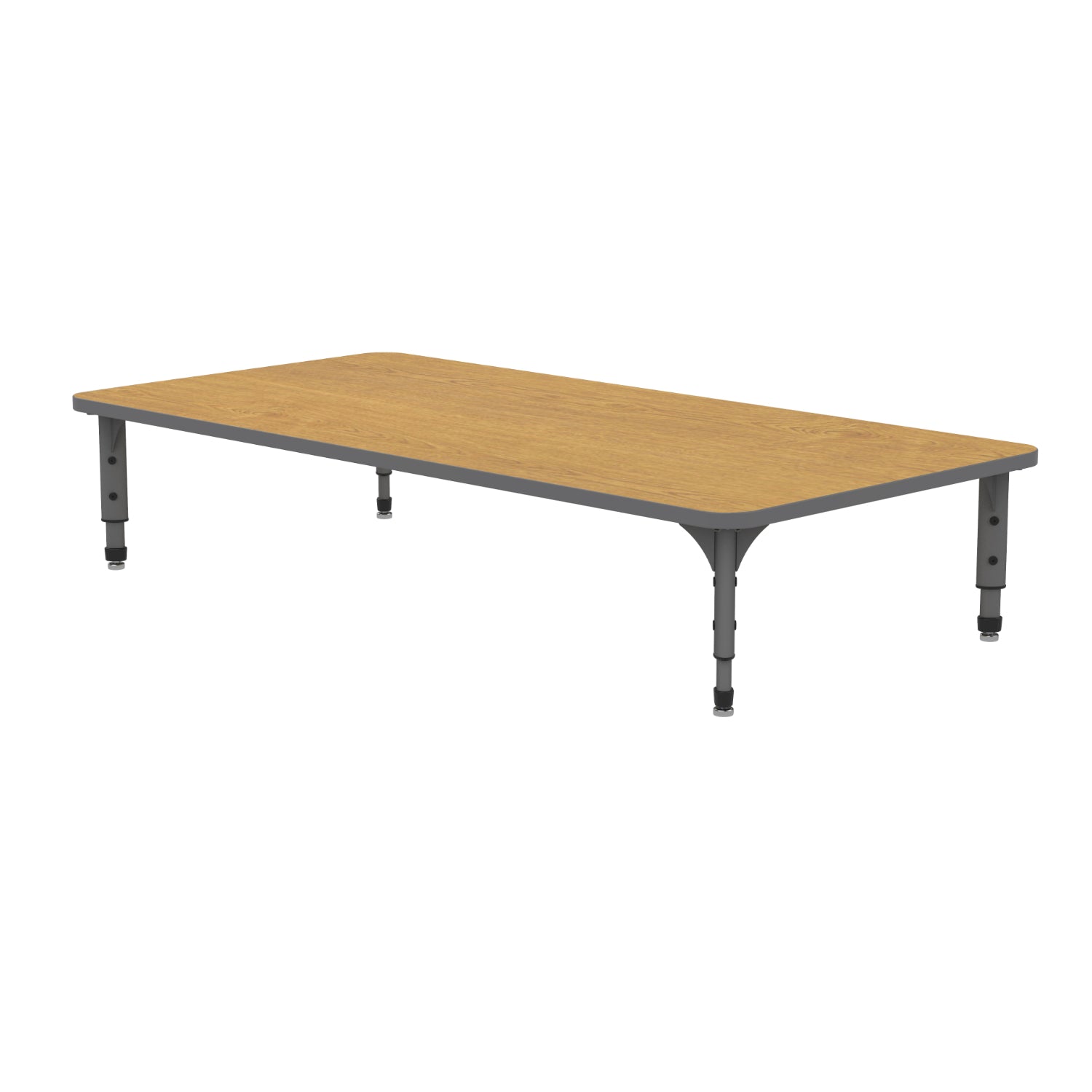 Adjustable Height Floor Activity Table, 36" x 72" Rectangle