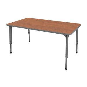 Apex Adjustable Height Collaborative Student Table, 36" x 72" Rectangle