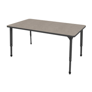 Apex Adjustable Height Collaborative Student Table, 36" x 72" Rectangle
