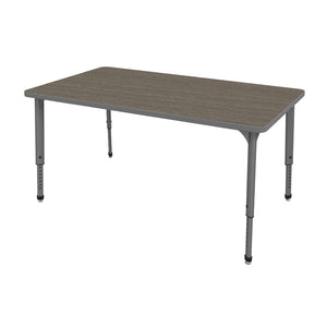 Apex Adjustable Height Collaborative Student Table, 36" x 72" Rectangle