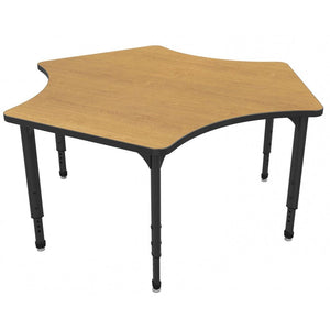 Apex Adjustable Height Collaborative Student Table, 60" Delta