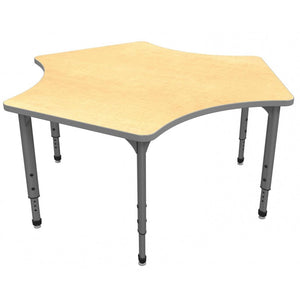 Apex Adjustable Height Collaborative Student Table, 60" Delta