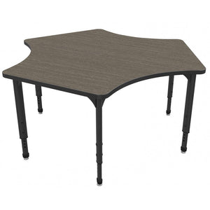 Apex Adjustable Height Collaborative Student Table, 60" Delta