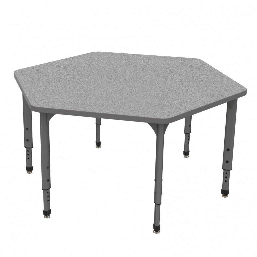 Apex Adjustable Height Collaborative Student Table, 54.5