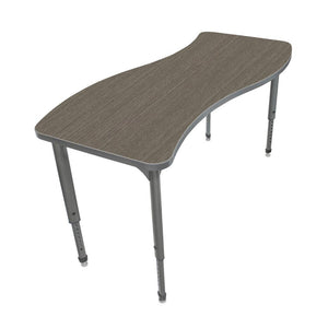 Apex Adjustable Height Collaborative Student Table, 24" x 60" Wave