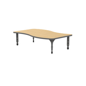 Adjustable Height Floor Activity Table, 30" x 54" Wave