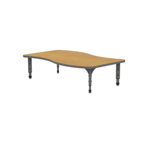 Adjustable Height Floor Activity Table, 30" x 54" Wave