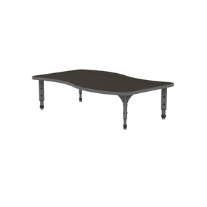 Adjustable Height Floor Activity Table, 30" x 54" Wave