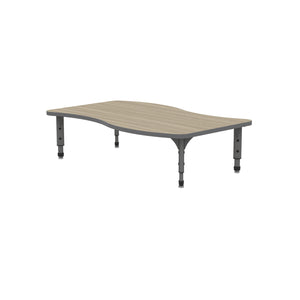 Adjustable Height Floor Activity Table, 30" x 54" Wave