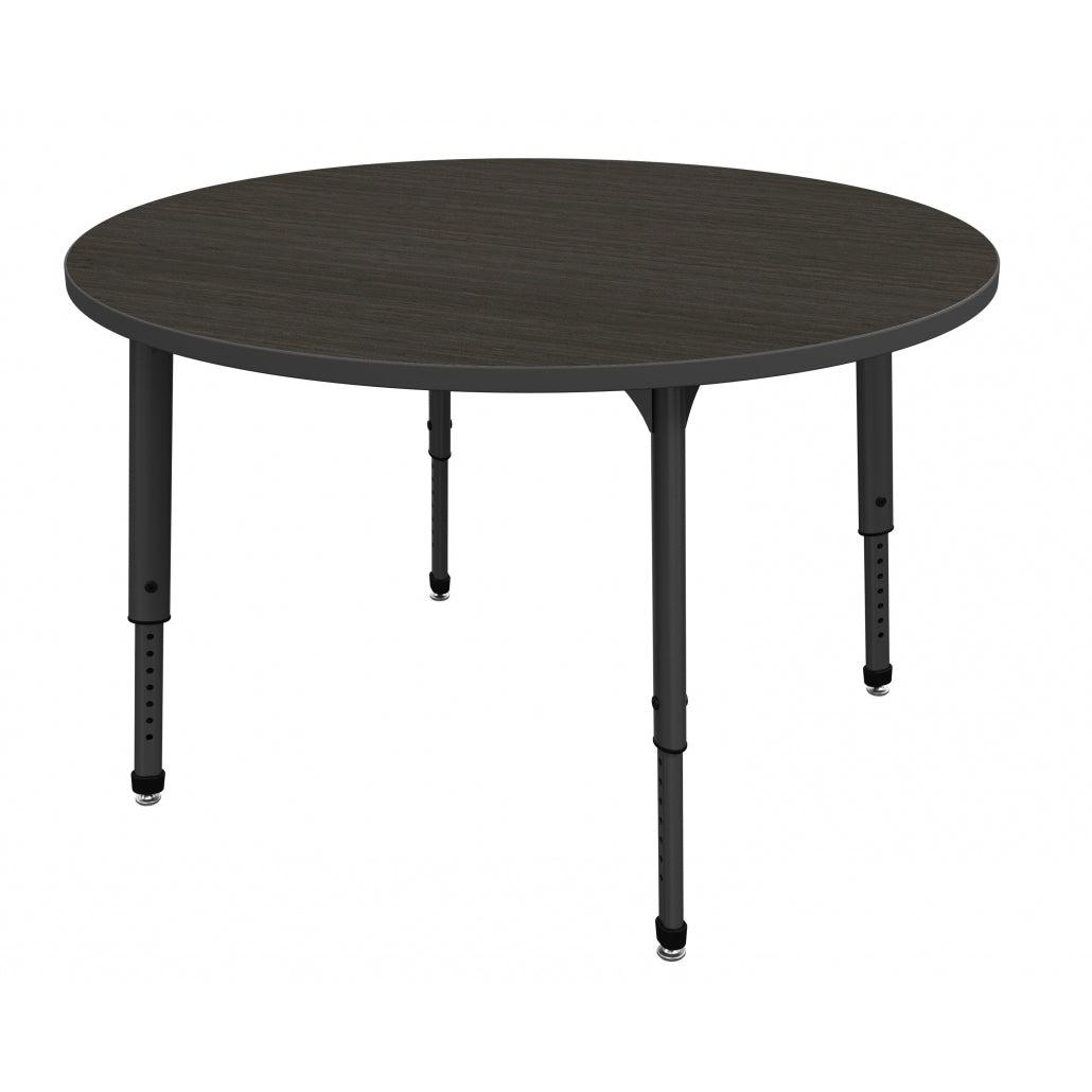 Apex Adjustable Height Collaborative Student Table, 48" Round