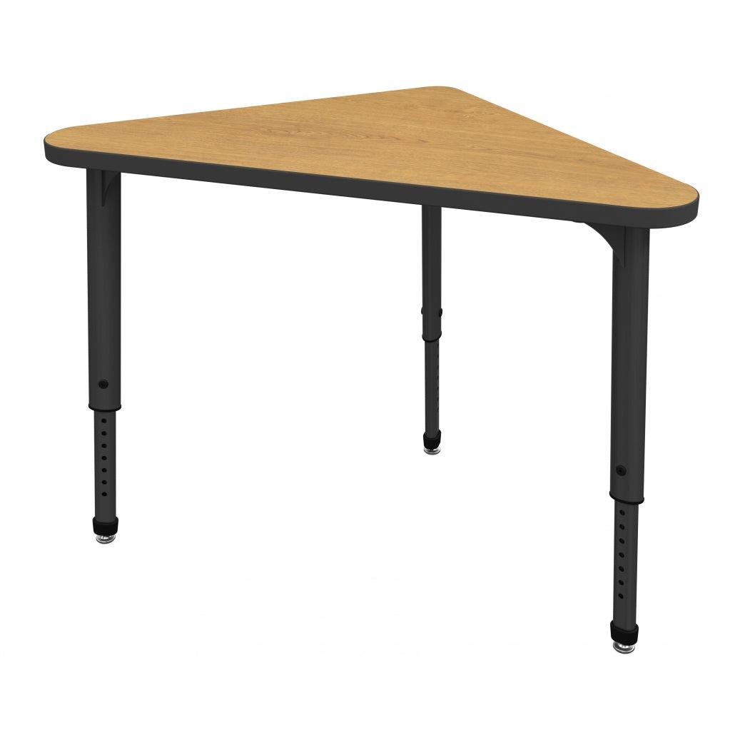Apex Adjustable Height Collaborative Student Desk, 23" x 41" Triangle