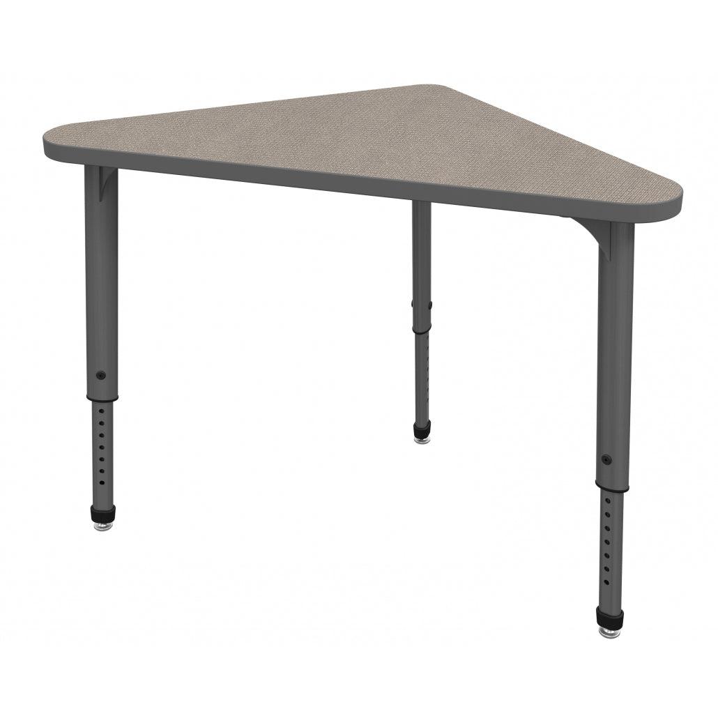 Apex Adjustable Height Collaborative Student Desk, 23" x 41" Triangle