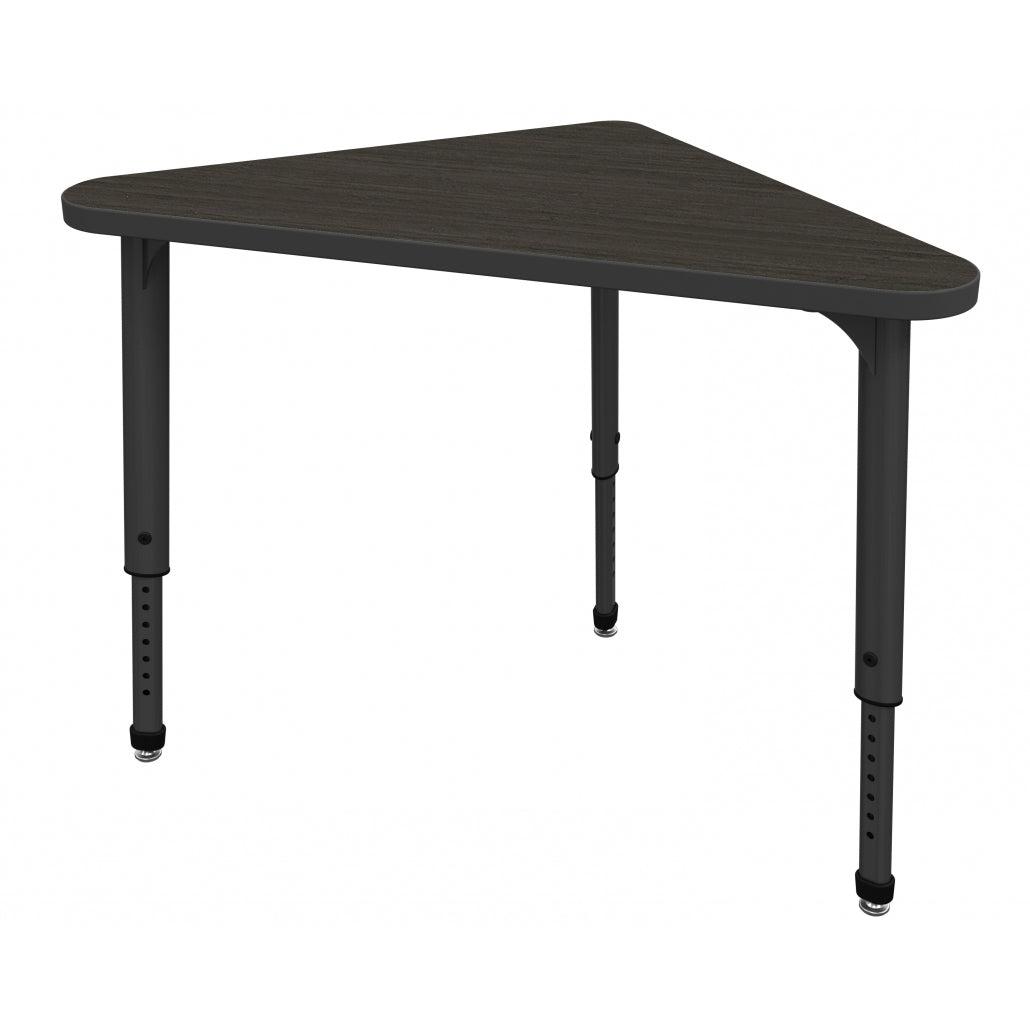 Apex Adjustable Height Collaborative Student Desk, 23" x 41" Triangle