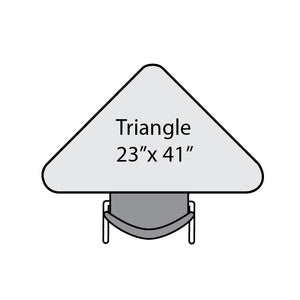 Apex Adjustable Height Collaborative Student Desk, 23" x 40" Triangle