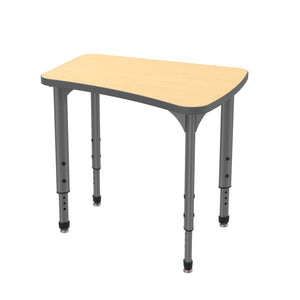 Apex Adjustable Height Collaborative Student Desk, 30" x 24" Flare