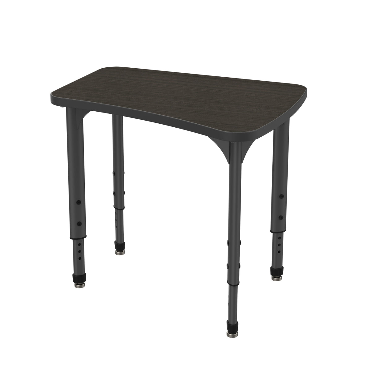 Apex Adjustable Height Collaborative Student Desk, 30" x 24" Flare