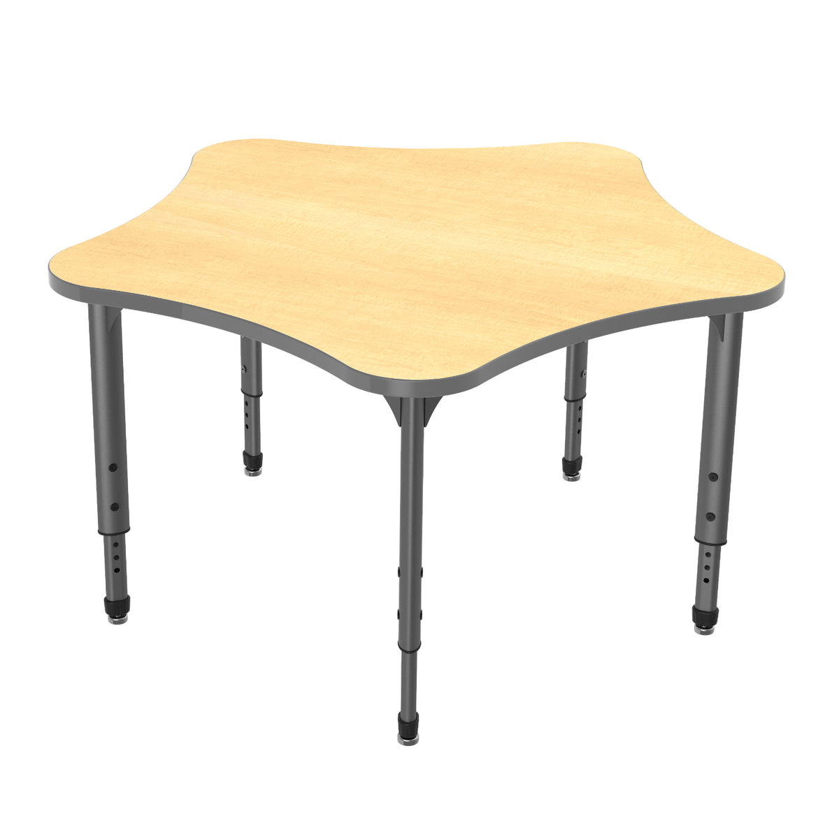 Apex Adjustable Height Collaborative Student Table, 48" 5 Star