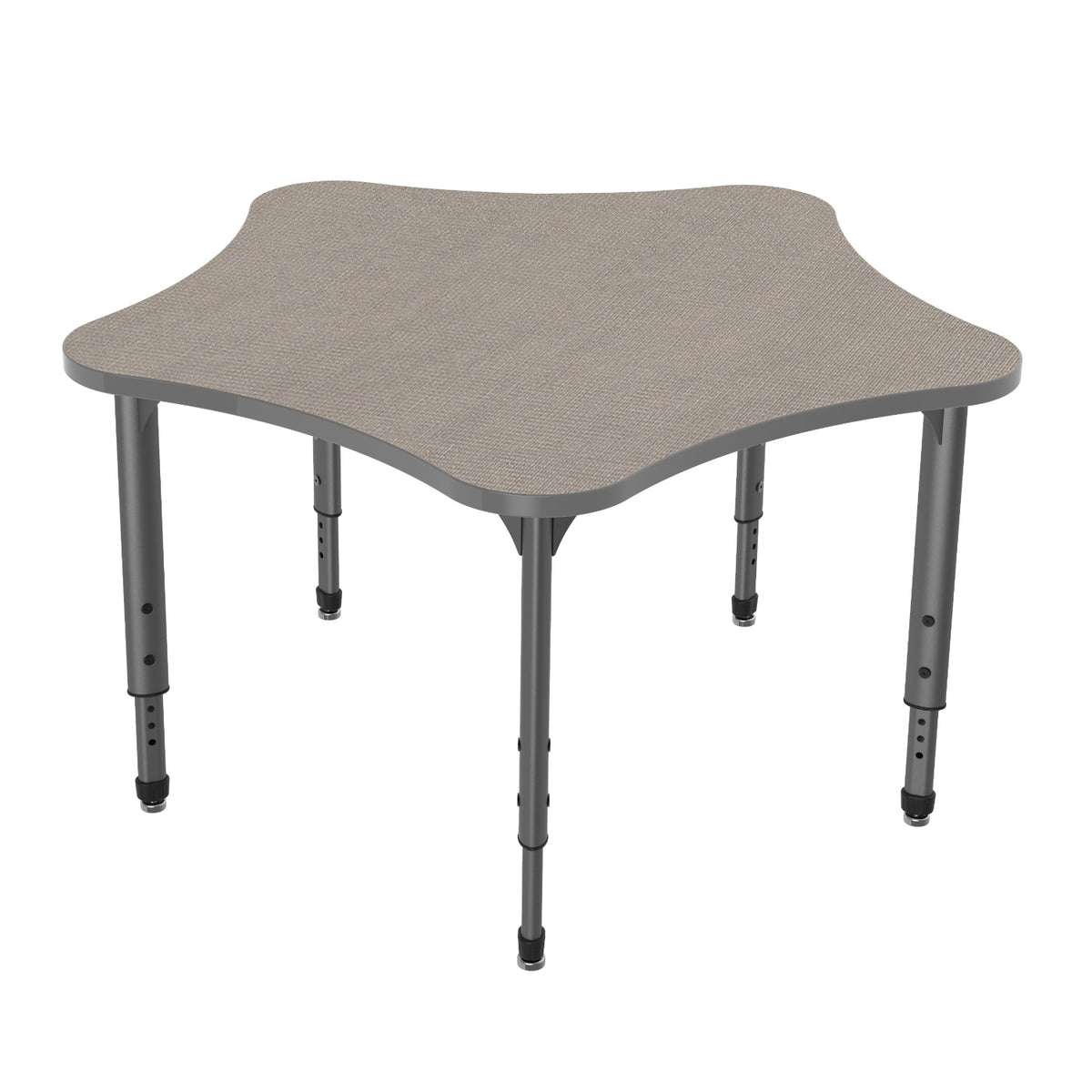 Apex Adjustable Height Collaborative Student Table, 48" 5 Star