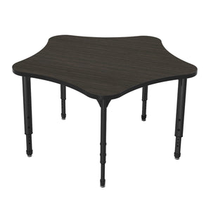 Apex Adjustable Height Collaborative Student Table, 48" 5 Star