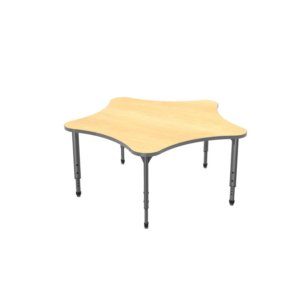 Apex Adjustable Height Collaborative Student Table, 60" 5 Star