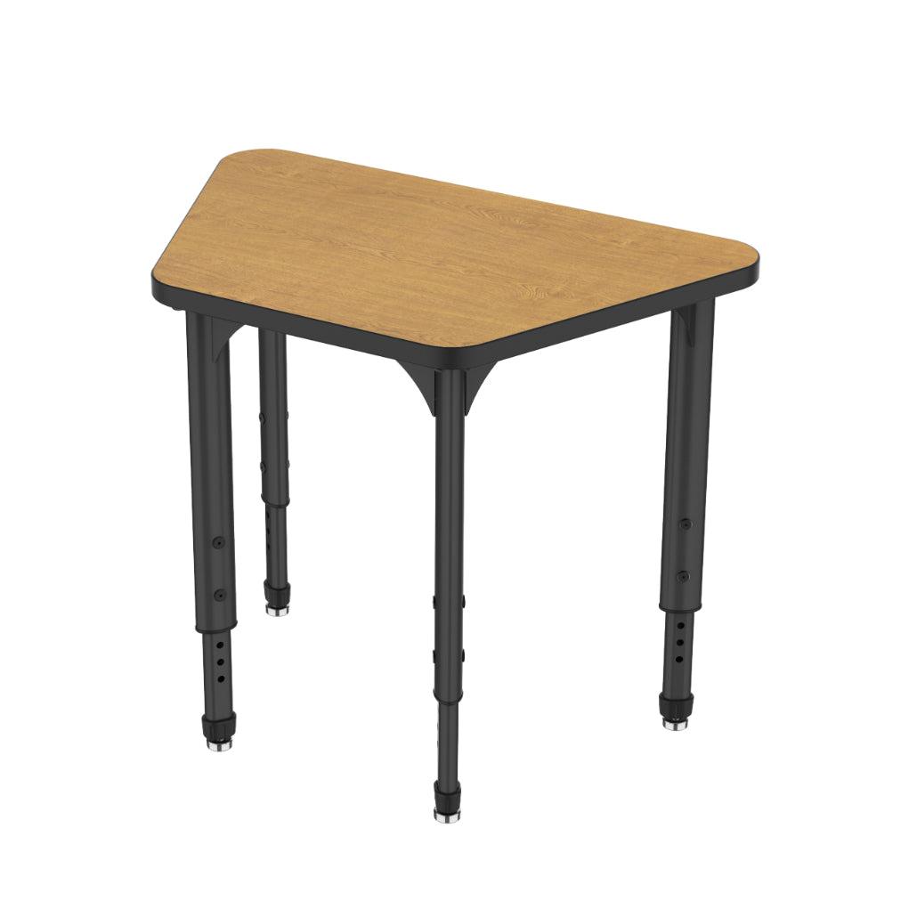 Apex Adjustable Height Collaborative Student Desk, 31" x 20" x 19" Trapezoid
