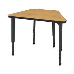 Apex Adjustable Height Collaborative Student Desk, 36" x 23" x 19" Trapezoid