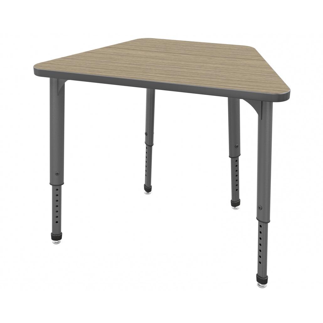 Apex Adjustable Height Collaborative Student Desk, 36" x 23" x 19" Trapezoid