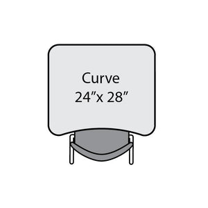 Apex White Dry Erase Classroom Desk and Chair Package, 24 Curved Collaborative Student Desks with 24 Apex Stack Chairs