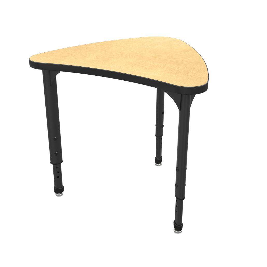 Apex Classroom Desk and Chair Package, 8 Small Chevron Collaborative Student Desks with 8 Apex Stack Chairs