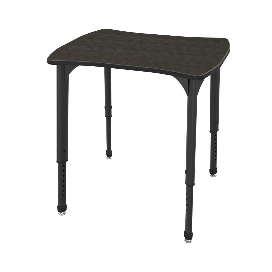 Apex Adjustable Height Collaborative Student Desk, 24" x 28" Dogbone/Contour